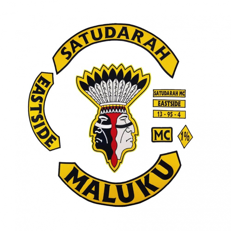 SATUDARAH MALUKU MC Iron On Embroidered Patches For Clothes